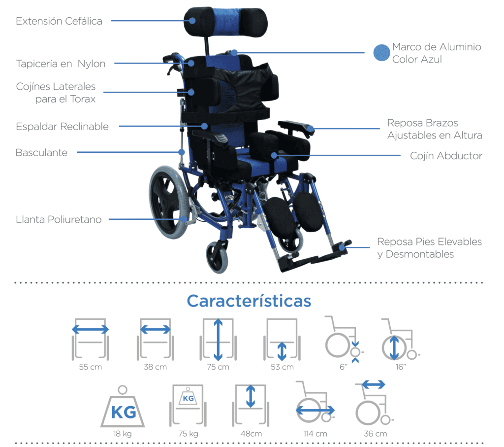 Silla de Ruedas Estándar Neurológica