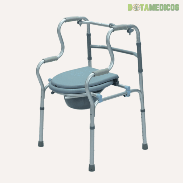Caminador doble apoyo con recipiente sanitario - Image 2