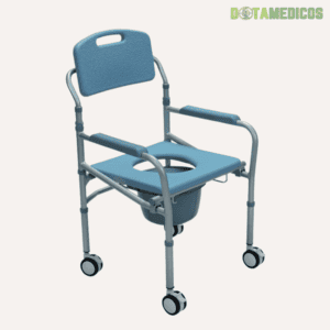 SILLA SANITARIA CON RUEDAS, MARCO EN ALUMINIO