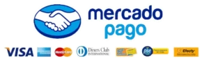 Logo de mercadopago y los metodos aceptados por Dotamedicos