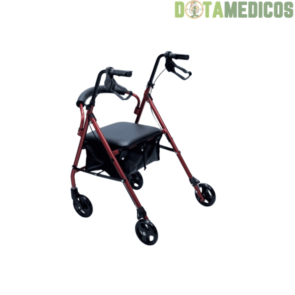 Caminador con Ruedas y Asiento Ajustable Konfort Plus - Image 2