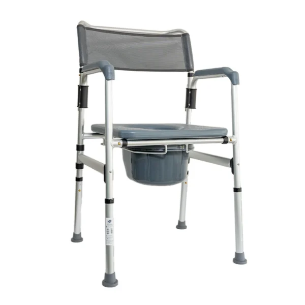 Cómodo sanitario plegable en aluminio KB215SR-AL