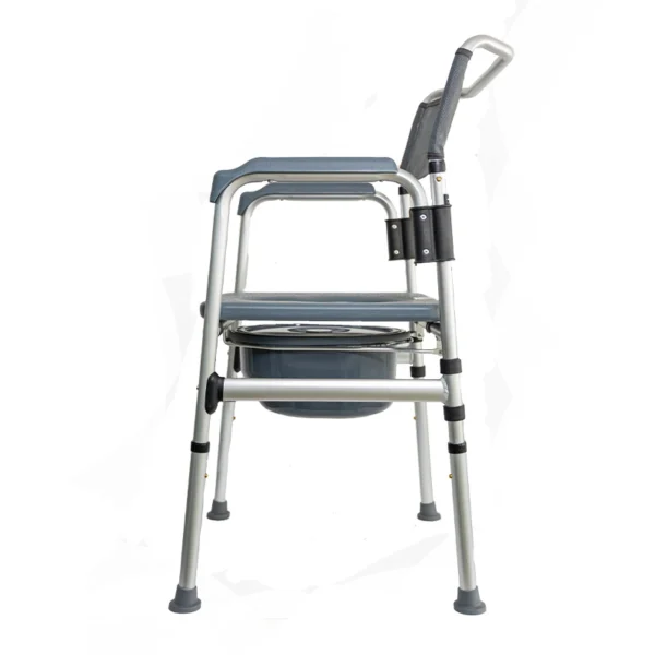 Cómodo sanitario plegable en aluminio KB215SR-AL - Image 4