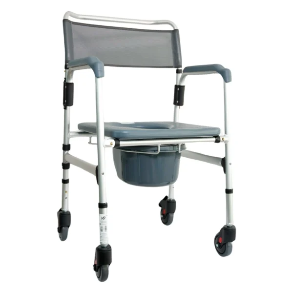 Cómodo sanitario plegable con ruedas KB225CR-AL19