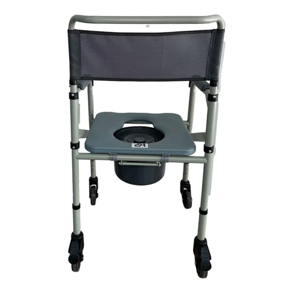 Cómodo sanitario plegable con ruedas acero pintado KB225CR-AP1 - Image 2