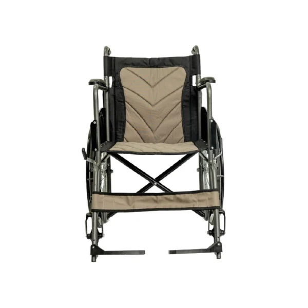 Silla de ruedas estándar desarmable en acero con tapicería acolchada Konfort Plus