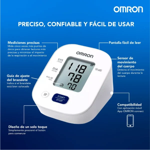 Tensiómetro Digital de brazo Omron Hem-7142 carcteristicas 1