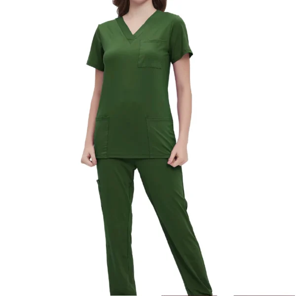 Uniforme Cuello V Verde Oliva